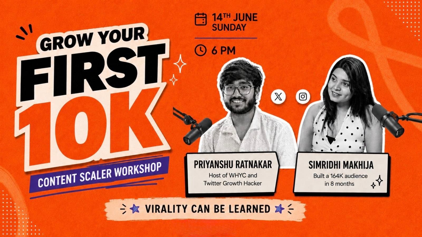 Grow Your First 10K — Content Scaler Workshop